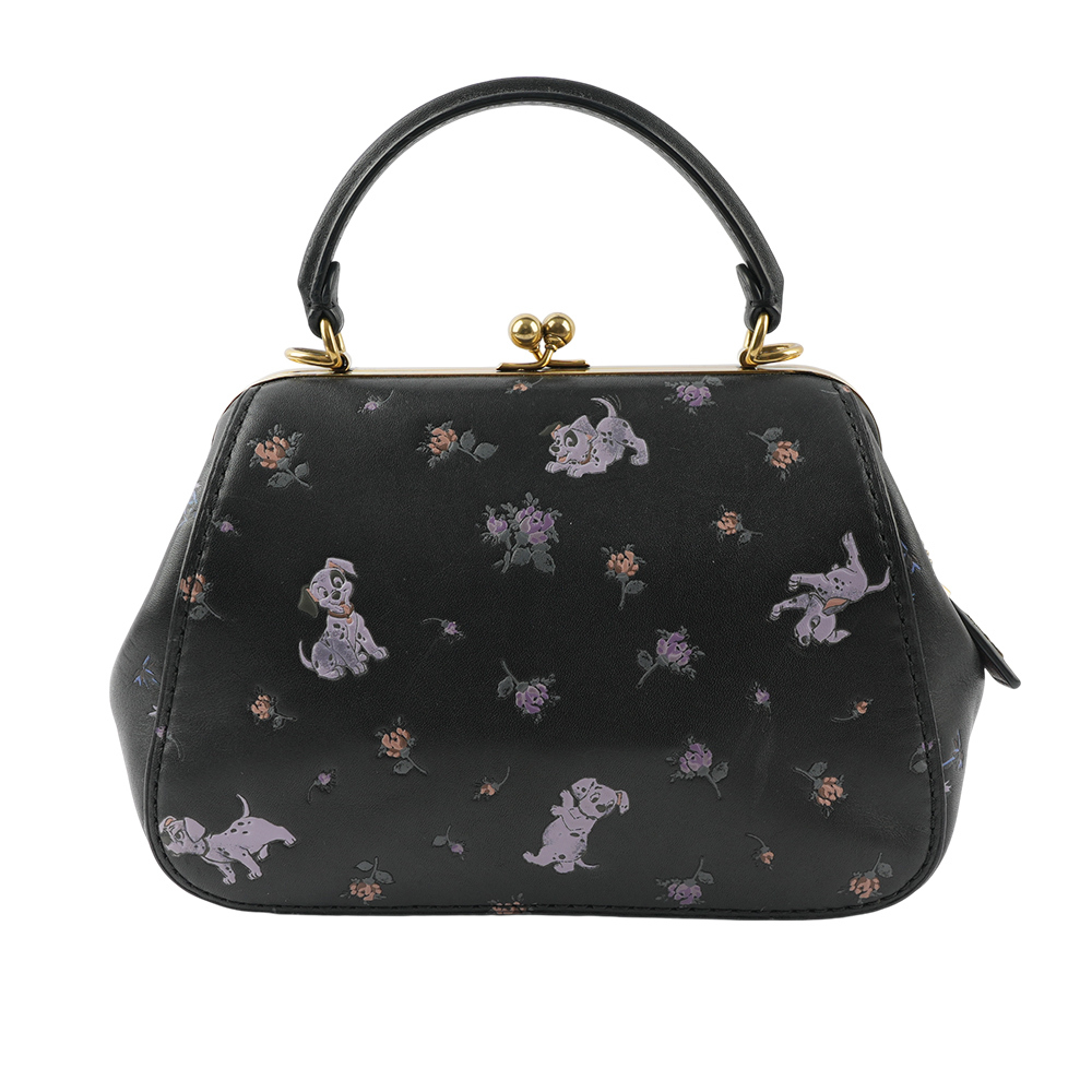 【COACH】Disney 聯名款101忠狗造型口金包(黑色) 68932 B4/BK