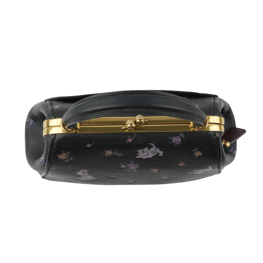 【COACH】Disney 聯名款101忠狗造型口金包(黑色) 68932 B4/BK