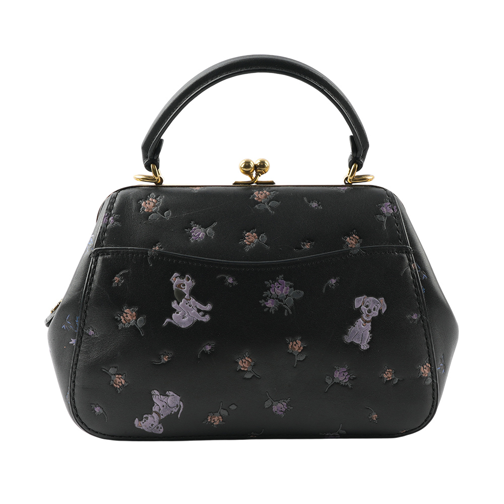【COACH】Disney 聯名款101忠狗造型口金包(黑色) 68932 B4/BK