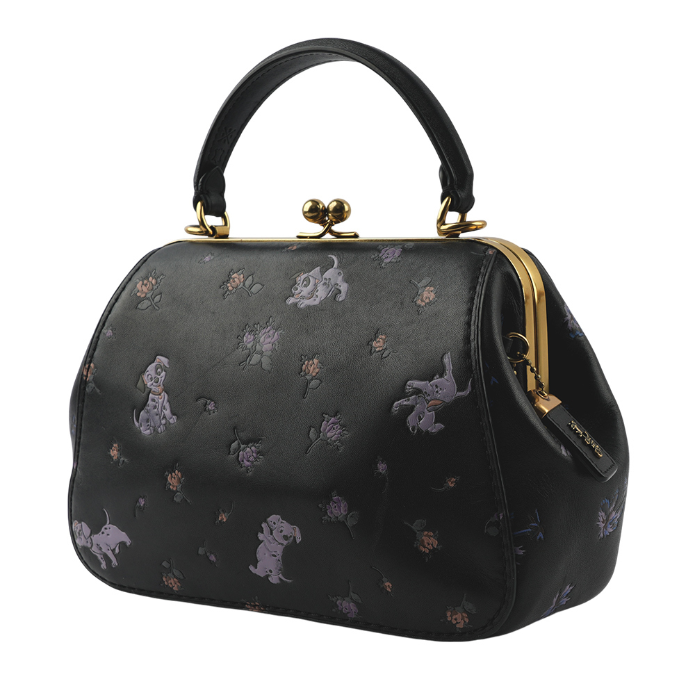【COACH】Disney 聯名款101忠狗造型口金包(黑色) 68932 B4/BK