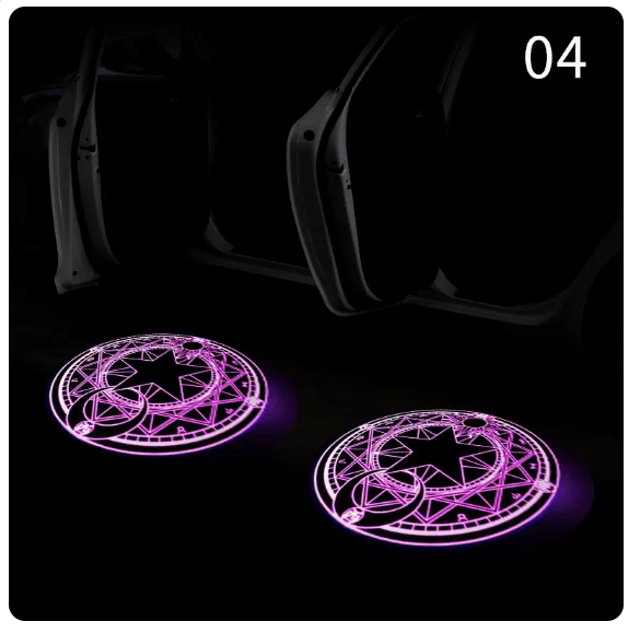 Hot Cart Door Light (Magic Array [No. 04 Pair] [Free 6 Batteries])