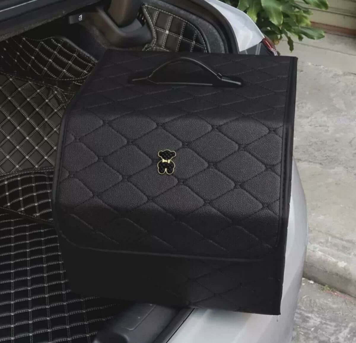 Hot recommended car trunk storage box (small black bear, 30*32.5*27.5cm)
