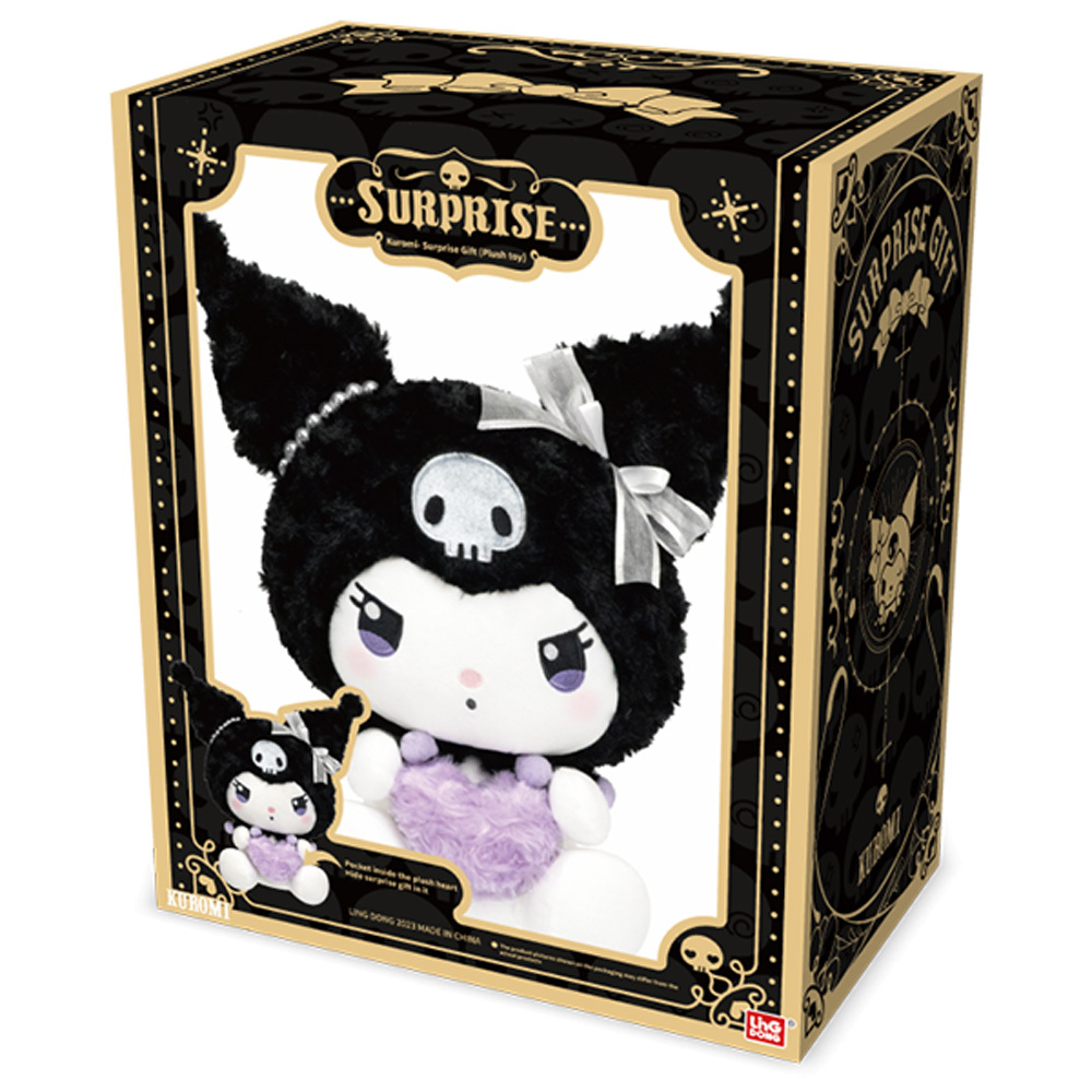 Sanrio三麗鷗驚喜禮物酷洛米玩偶-黑