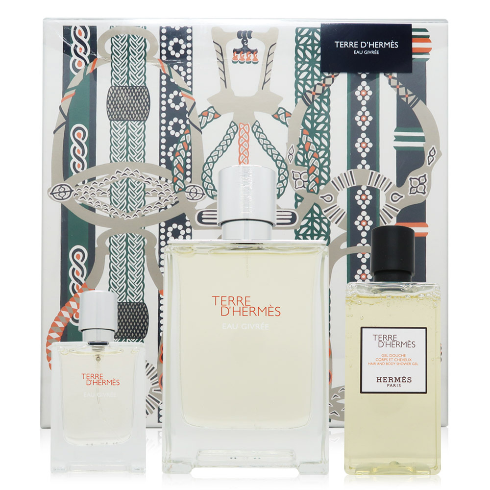 Hermes 愛馬仕Terre d'Hermes Eau Givree 大地冷冽之水淡香精禮盒(EDP