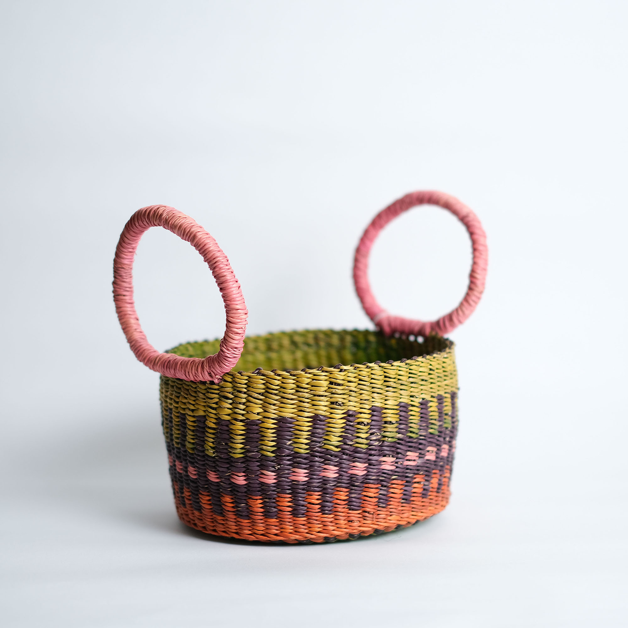 象草編織提籃｜田野 - 小｜ 迦納
