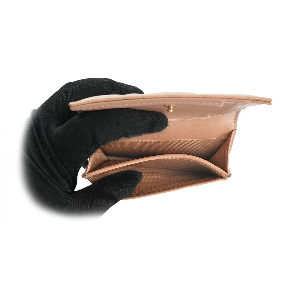 【CHRISTIAN DIOR】Lady Dior Bloom 漆皮翻蓋卡片套(玫瑰粉) S0011OVRB_M49P