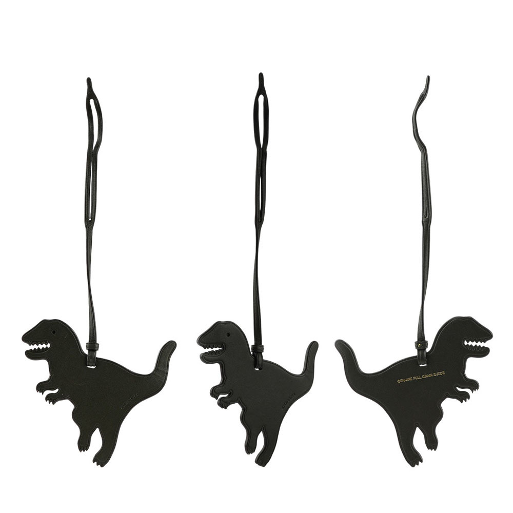 【COACH】Rexy 牛皮恐龍吊飾(墨綠色) CO99000005