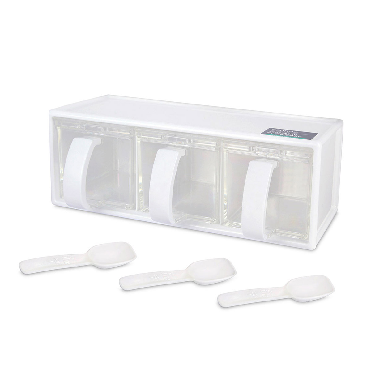 日本品牌 ASVEL FORMA 三格調味盒 -1119-W