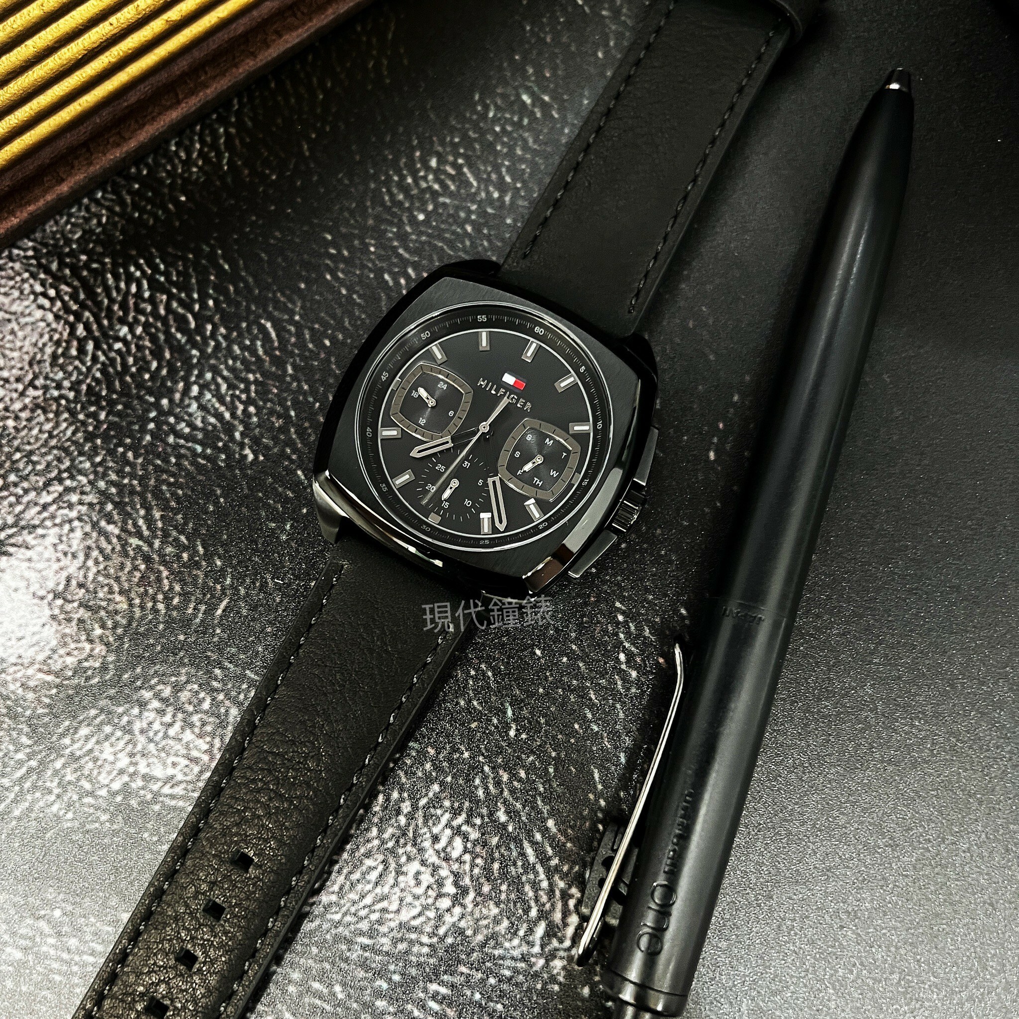 【Tommy Hilfiger】復刻經典皮革腕錶1710556 40mm 現代鐘錶