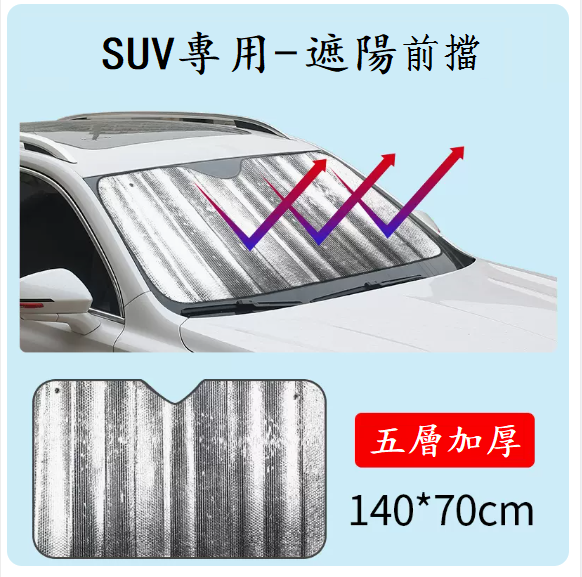 Popular car sunshade (1 piece of thickened laser front shield [for SUV only])