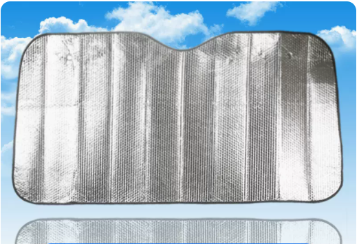 Popular office car sunshade sun protection and heat insulation laser windshield baffle (universal) 130*60cm