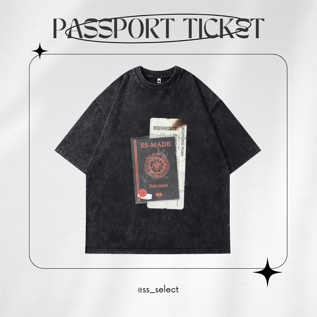 護照機票水洗短袖上衣