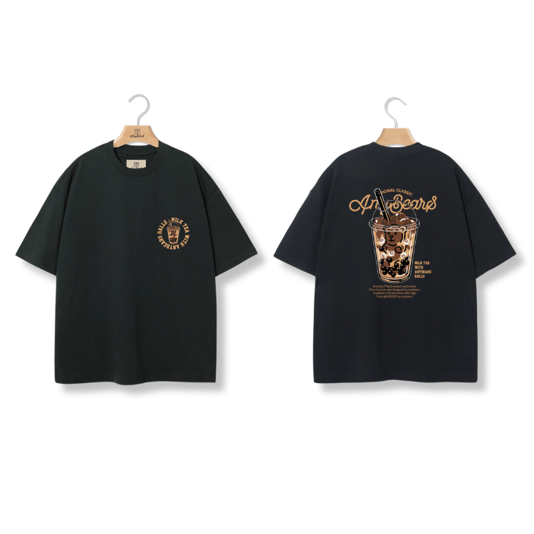 ANYBEARS® Ring Bubble Tea BEAR 環形珍奶熊 短Tee