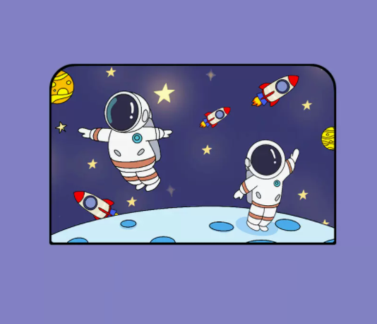 The most popular rear car sunshade magnetic sun protection and heat insulation sunshade (Astronaut)