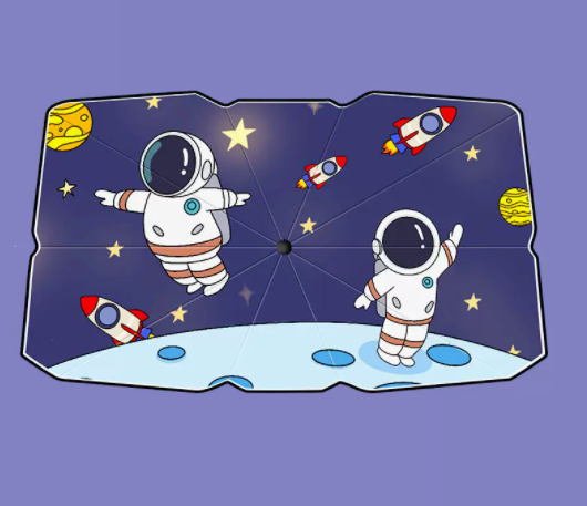 The popular UV-resistant upgraded sunshade curtain comes with a leather case (Astronaut)