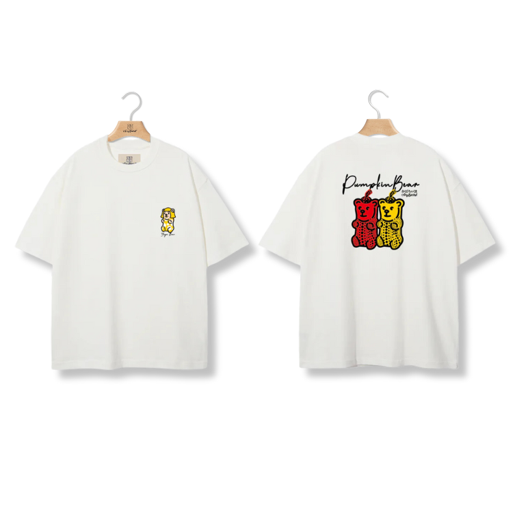 ANYBEARS®Yellow pumpkin BEAR 草間黃南瓜熊 短Tee