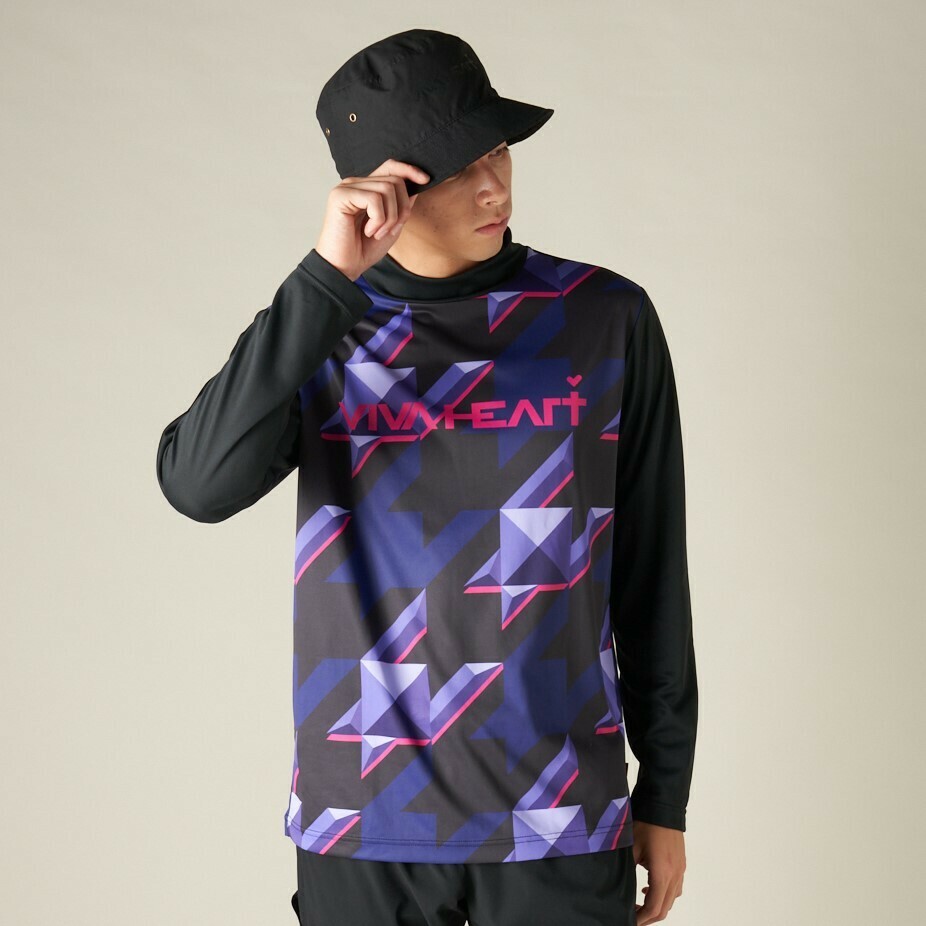 男士-千鳥格小高領