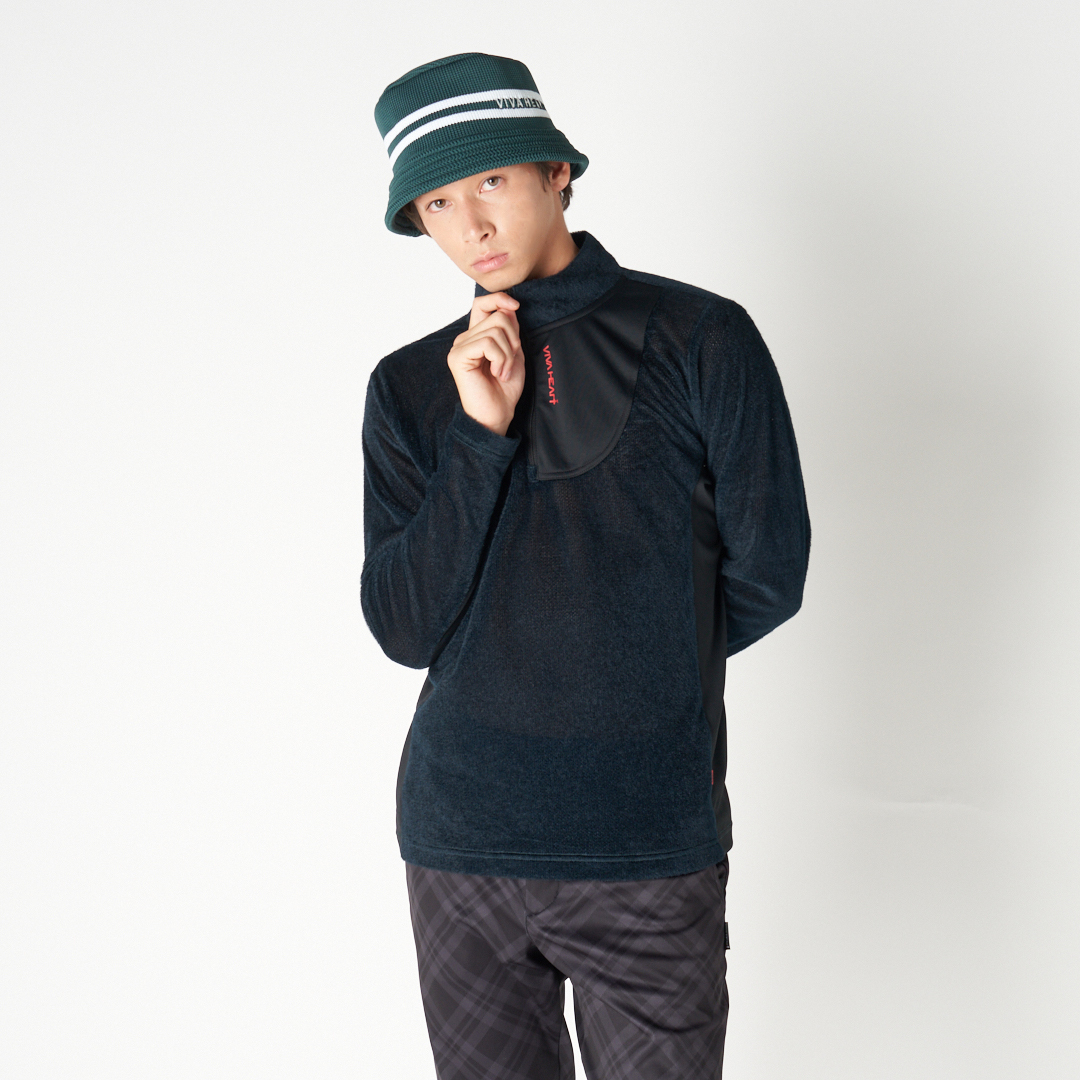 男士-機能性半拉鍊長袖