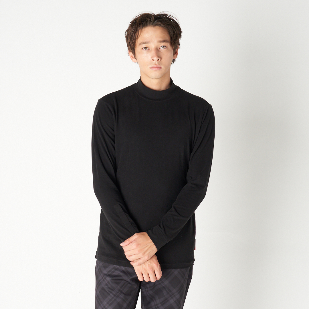 男士-保暖長袖小高領