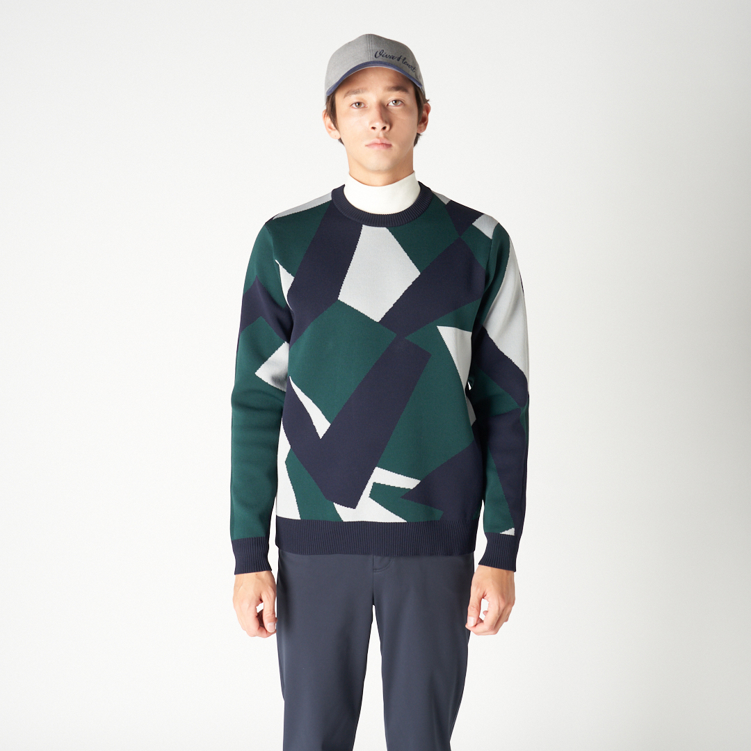 男士-幾何針織衫