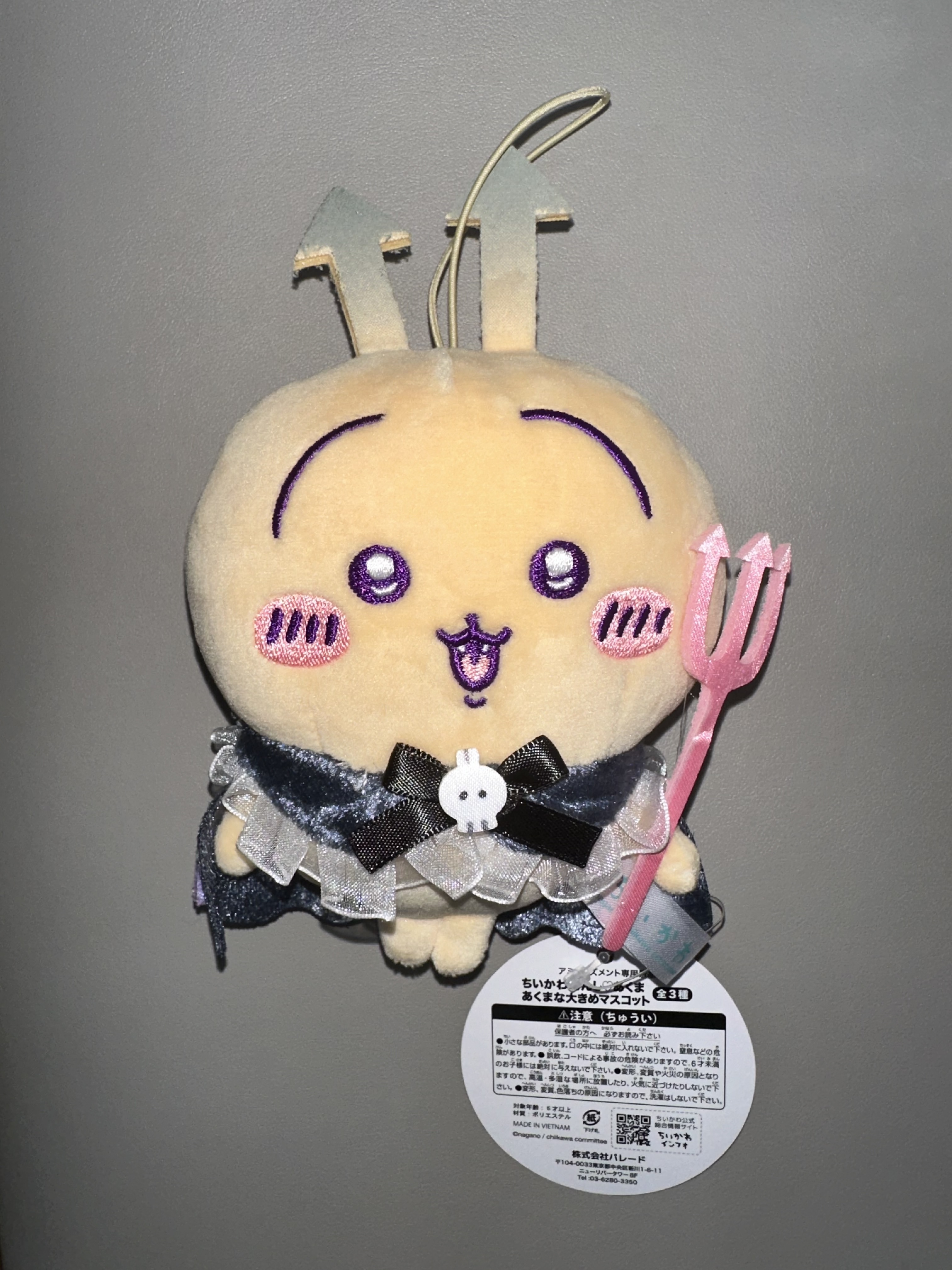 日本限定 chiikawa 吉伊卡哇 惡魔系列 景品 娃娃 掛飾 約15cm