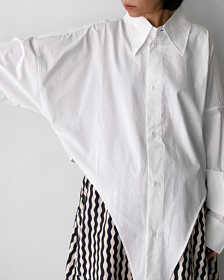 MFT-2587 不規則剪裁襯衫