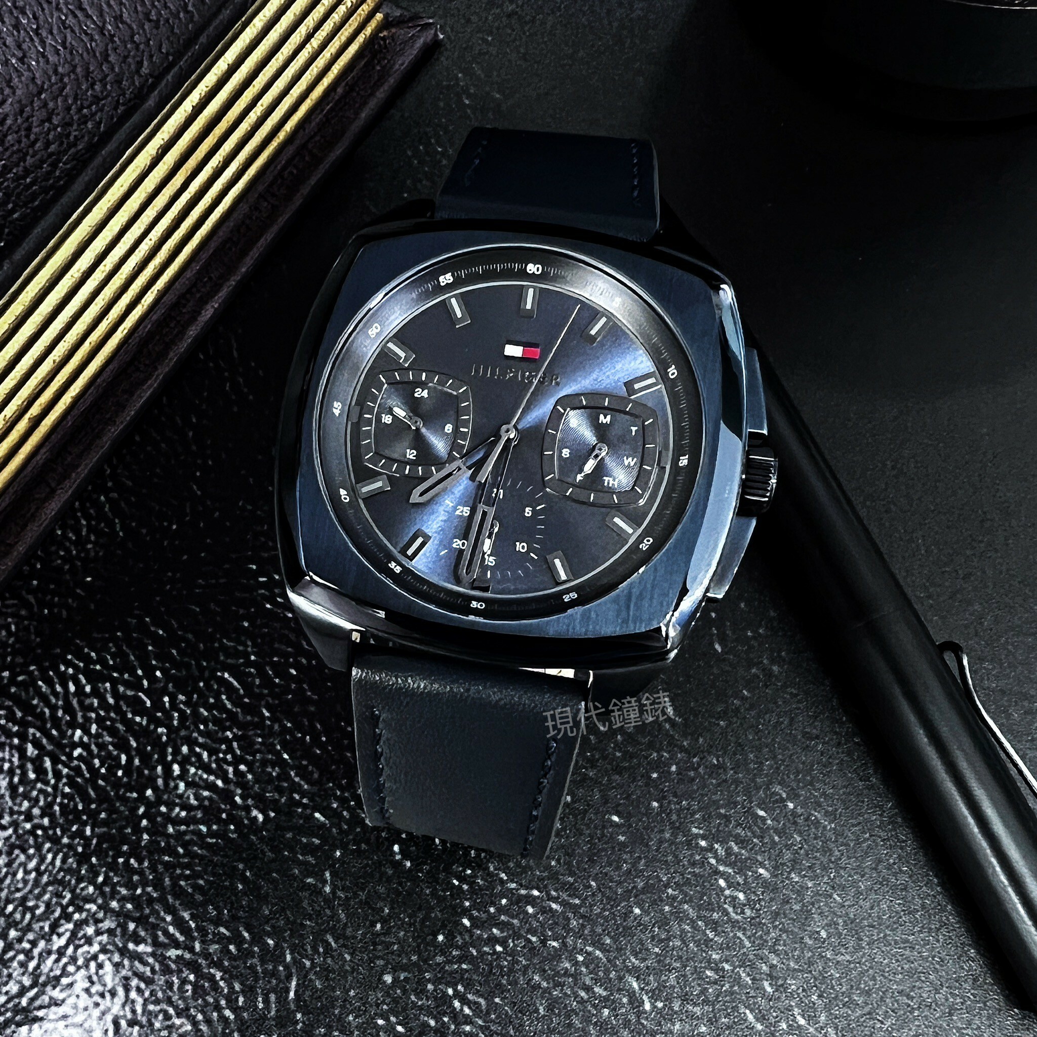 【Tommy Hilfiger】復刻經典皮革腕錶1710558 40mm 現代鐘錶
