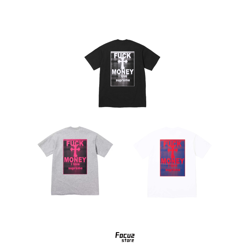 【Focus Store】預購 Supreme FW24 Week1 Fuck Money Tee 黑/白/灰 三色 短袖