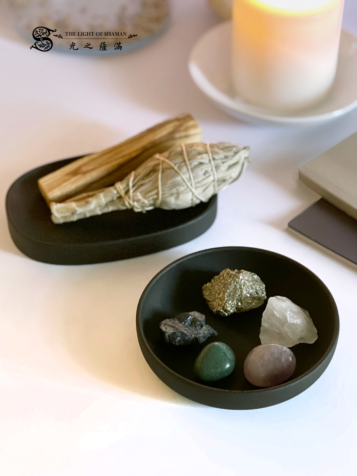 五方聖佑 調整脈輪 好運來臨 冥想水晶組  - 光之薩滿