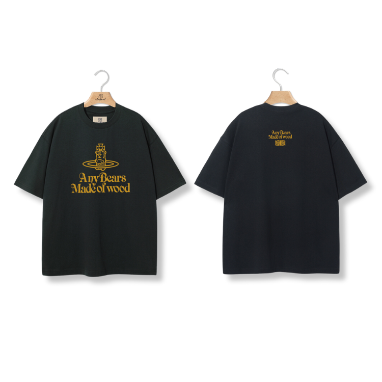 ANYBEARS® Gold UFO BEAR 金色飛碟熊短Tee