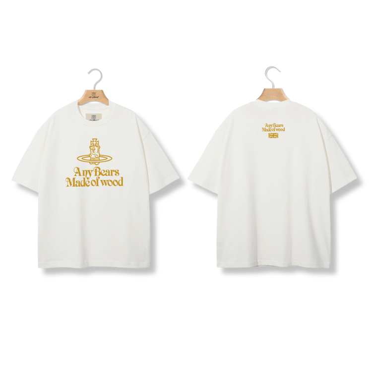 ANYBEARS® Gold UFO BEAR 金色飛碟熊短Tee