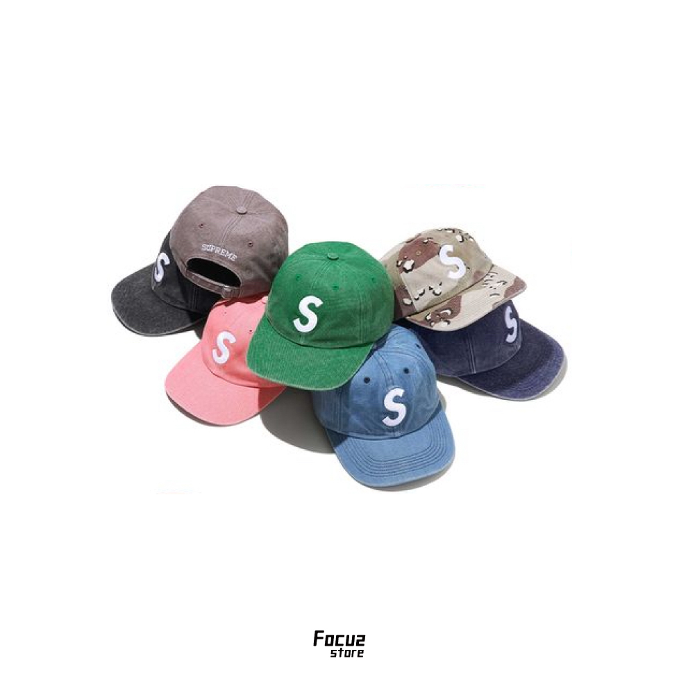 【Focus Store】現貨秒發 Supreme FW24 Canvas S Logo 6-Panel 六色 六分割帽
