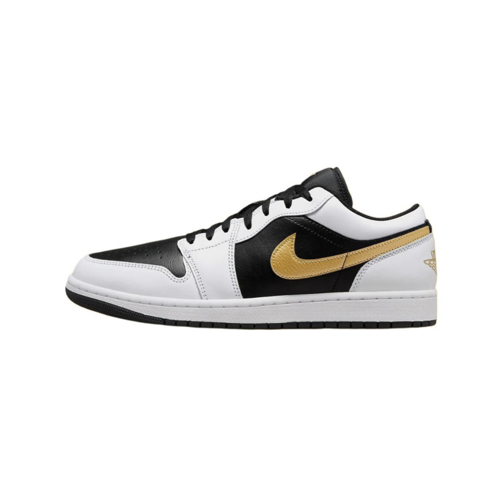 Air Jordan 1 Low Reverse Panda Gets A Touch Of Gold 金勾 反轉熊貓 553558-172