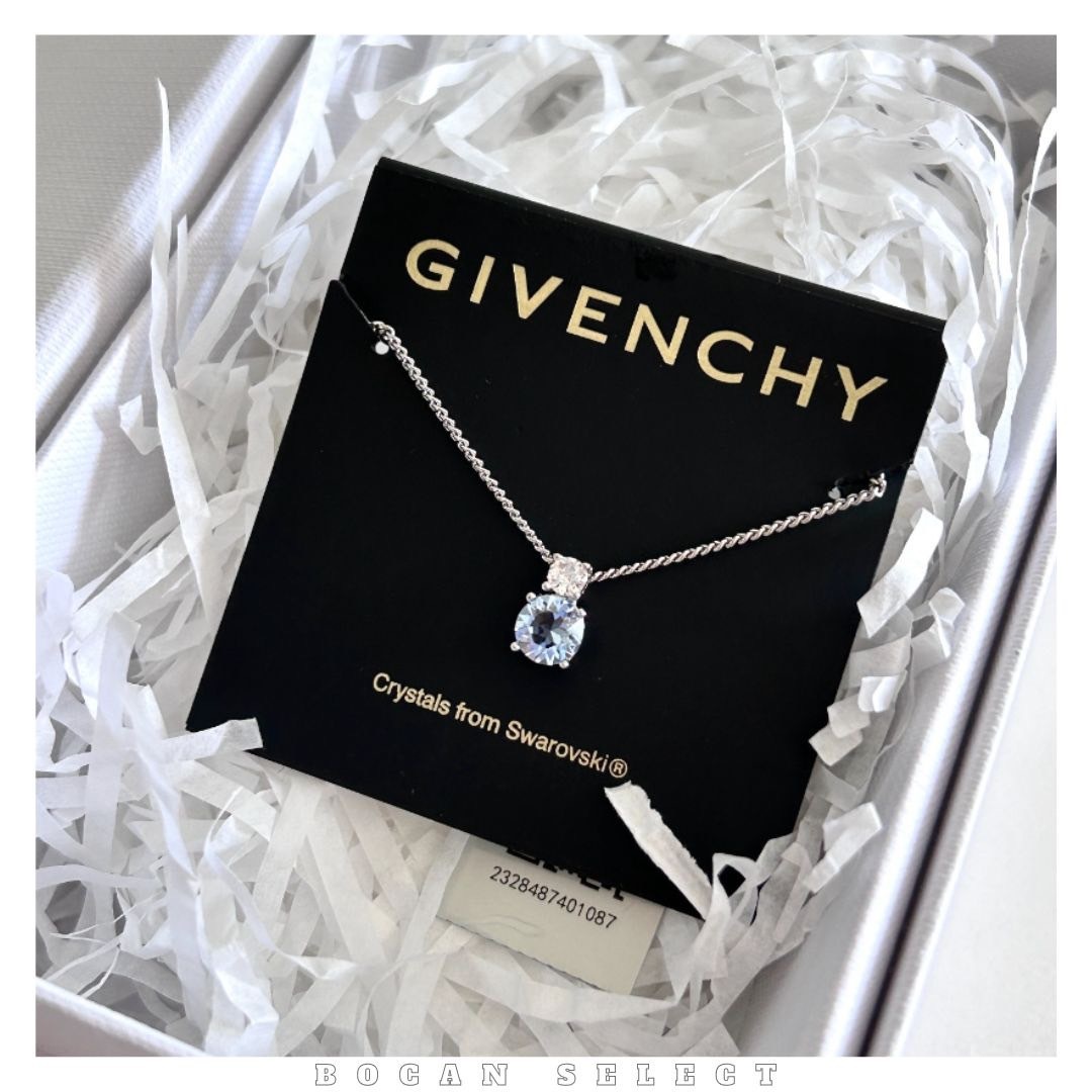 GIVENCHY 紀梵希 藍眼淚 水晶項鍊 項鍊