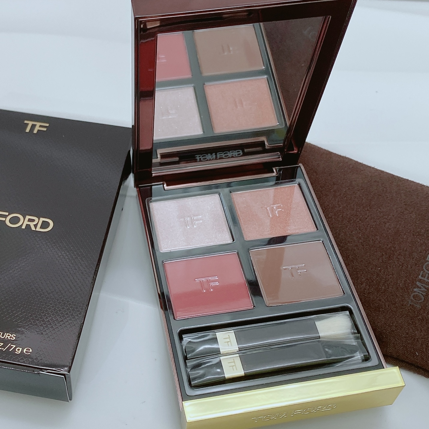 TomFord 幻魅四色眼影盤 02浮光盤 ROSE VEIL