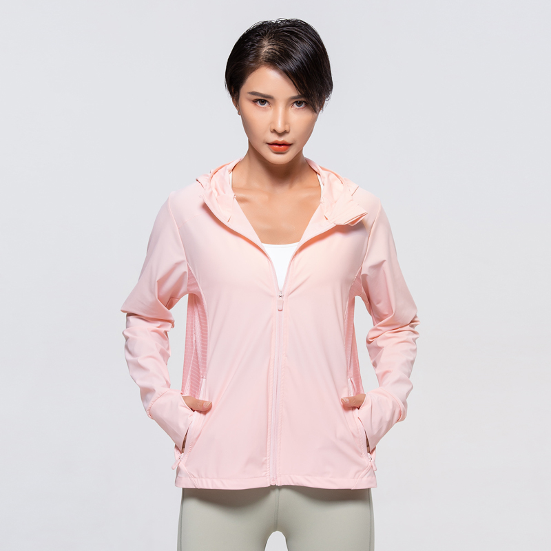 機能防曬涼感外套-透氣款｜粉