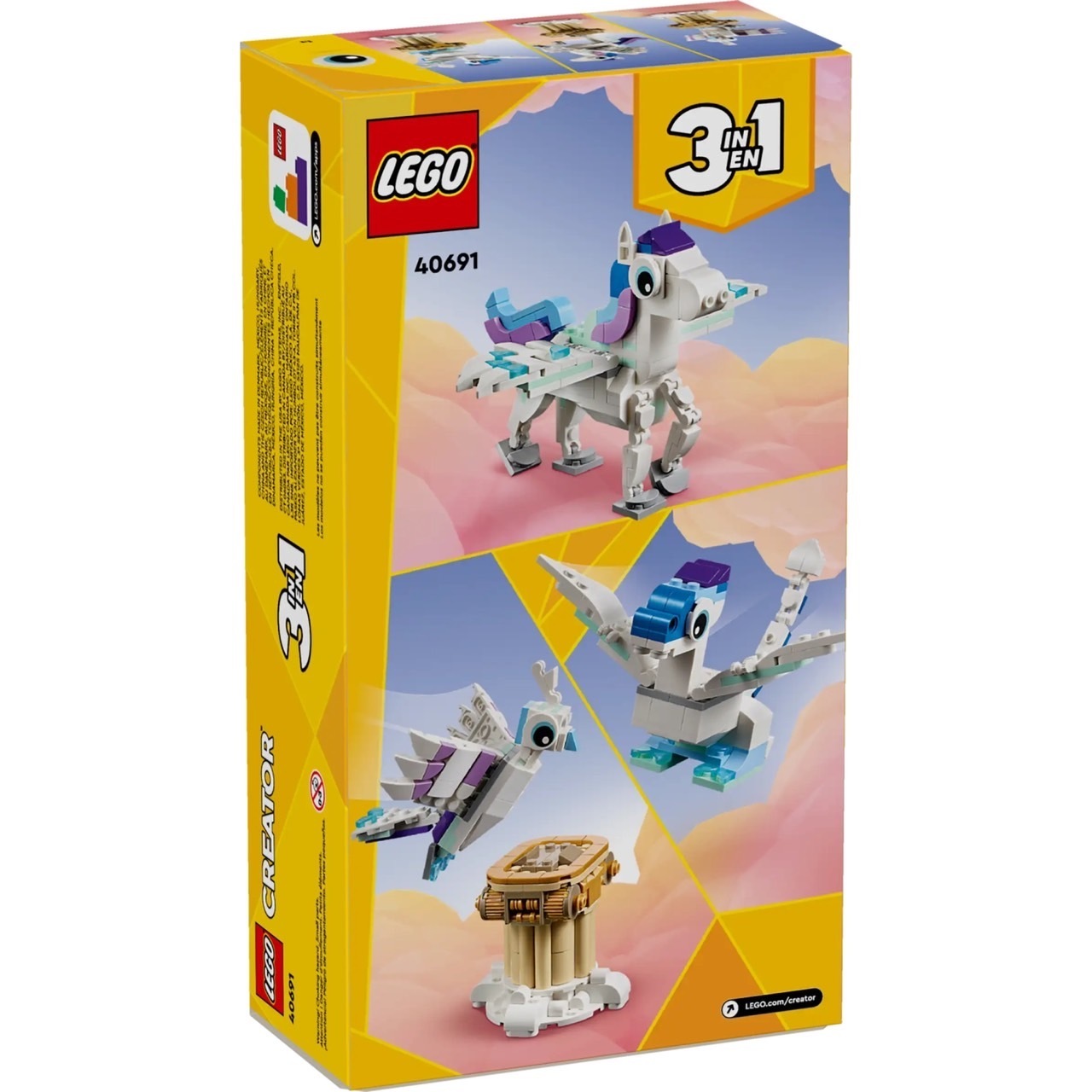 [飛米樂高積木專賣店] LEGO 40691 Creator 三合一-神話飛馬