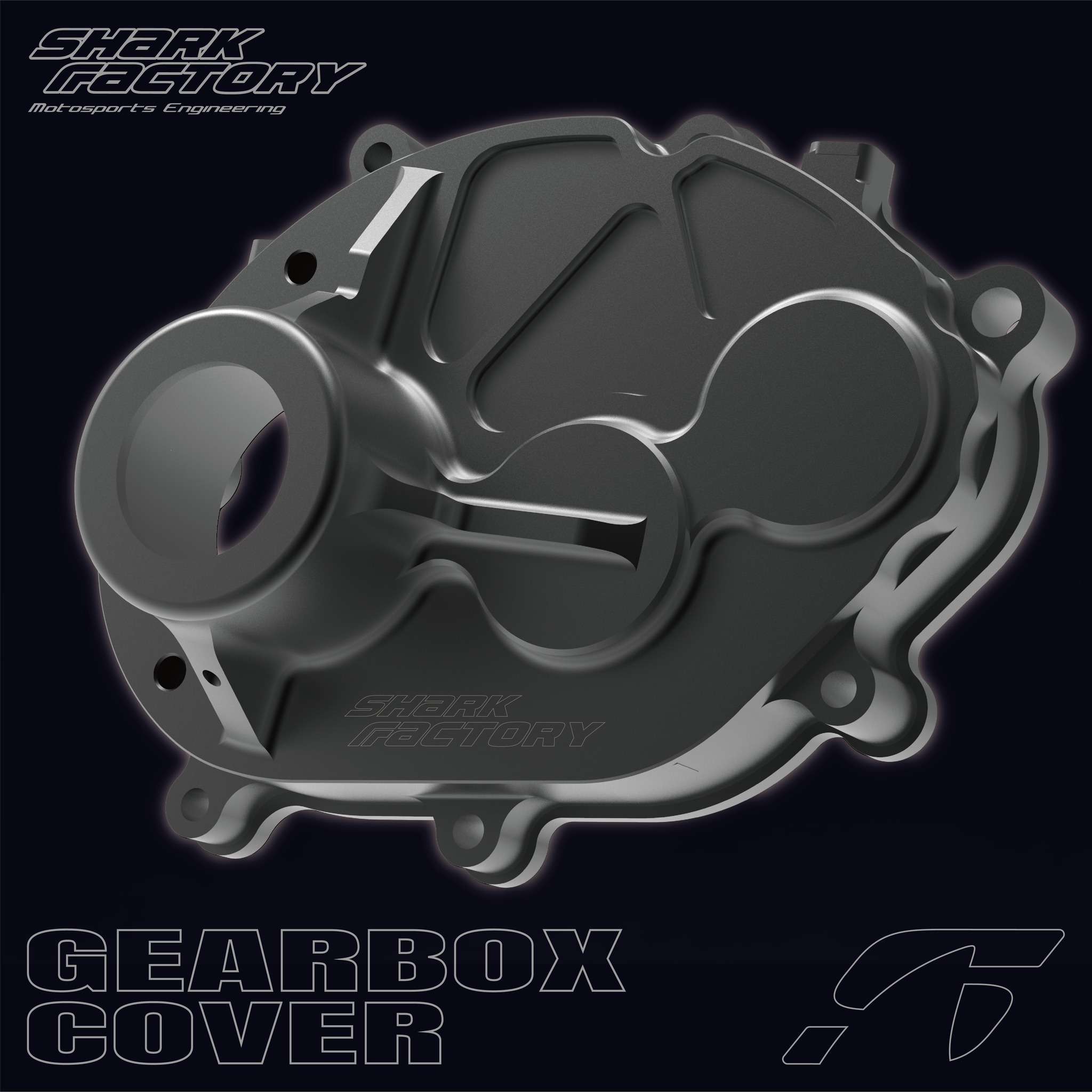 【SHARK FACTORY 鯊魚工廠】B8R CNC齒輪箱蓋