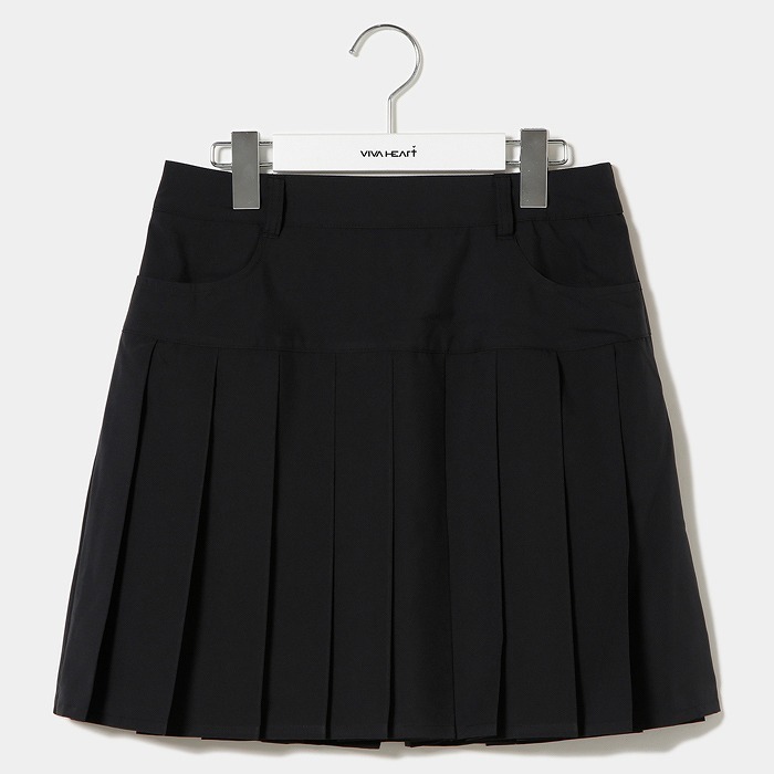 女士-素色百褶裙