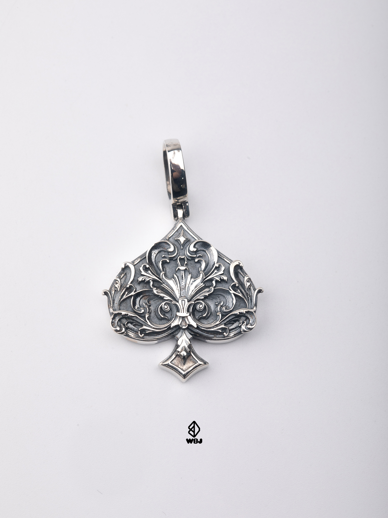 WBJ 復古作舊21點吊墜 黑桃/紅心/方塊/梅花