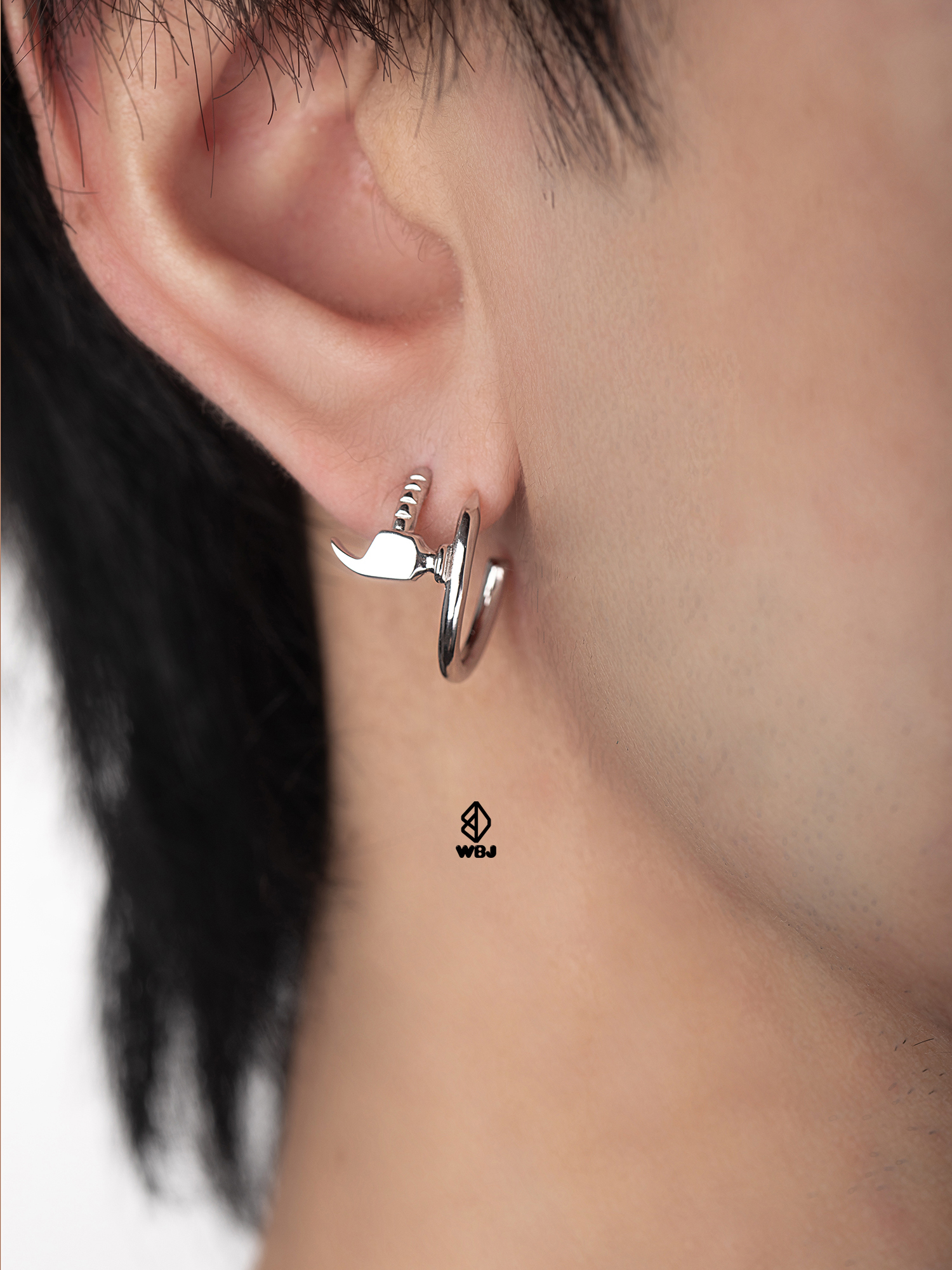 WBJ 純銀槌子耳環 925銀