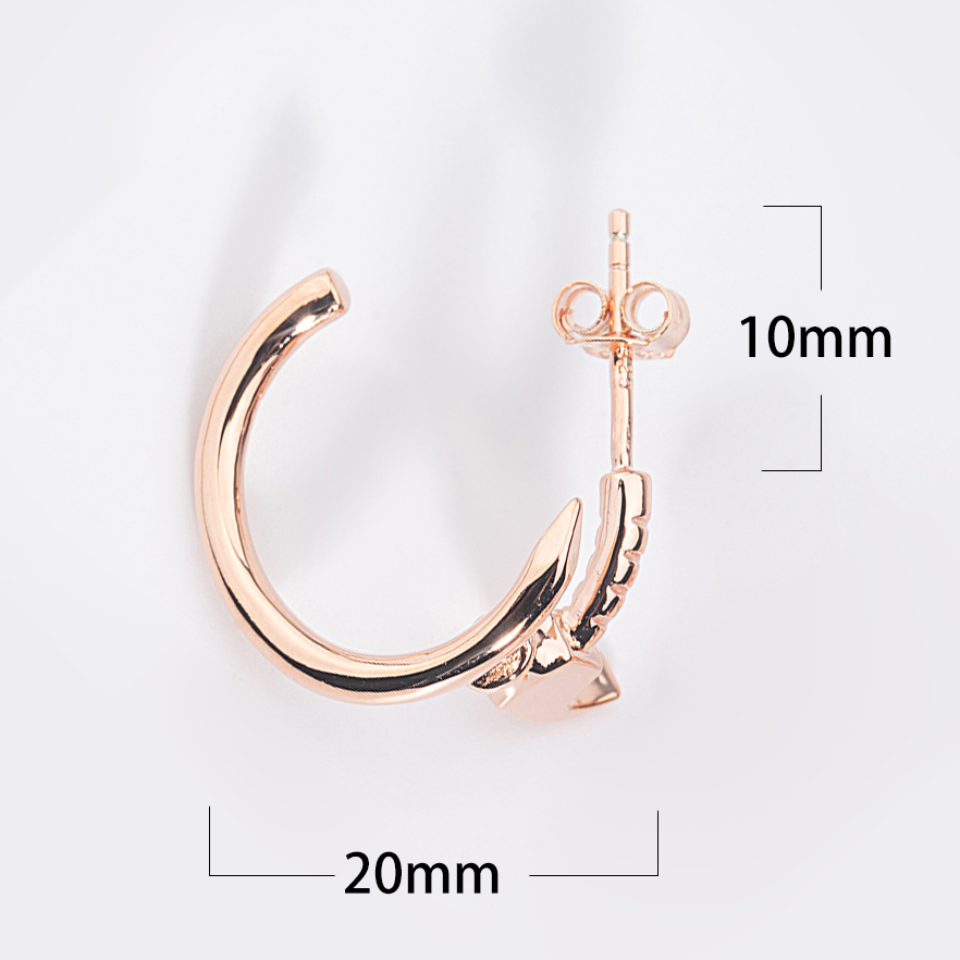 WBJ 純銀槌子耳環 925銀