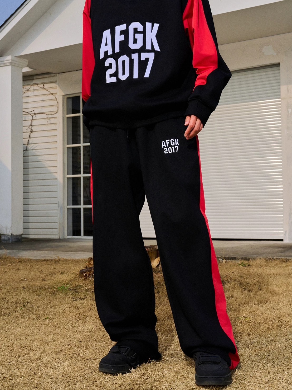 AFGK stand collar patchwork suit pants/tops A FEW GOOD KIDS