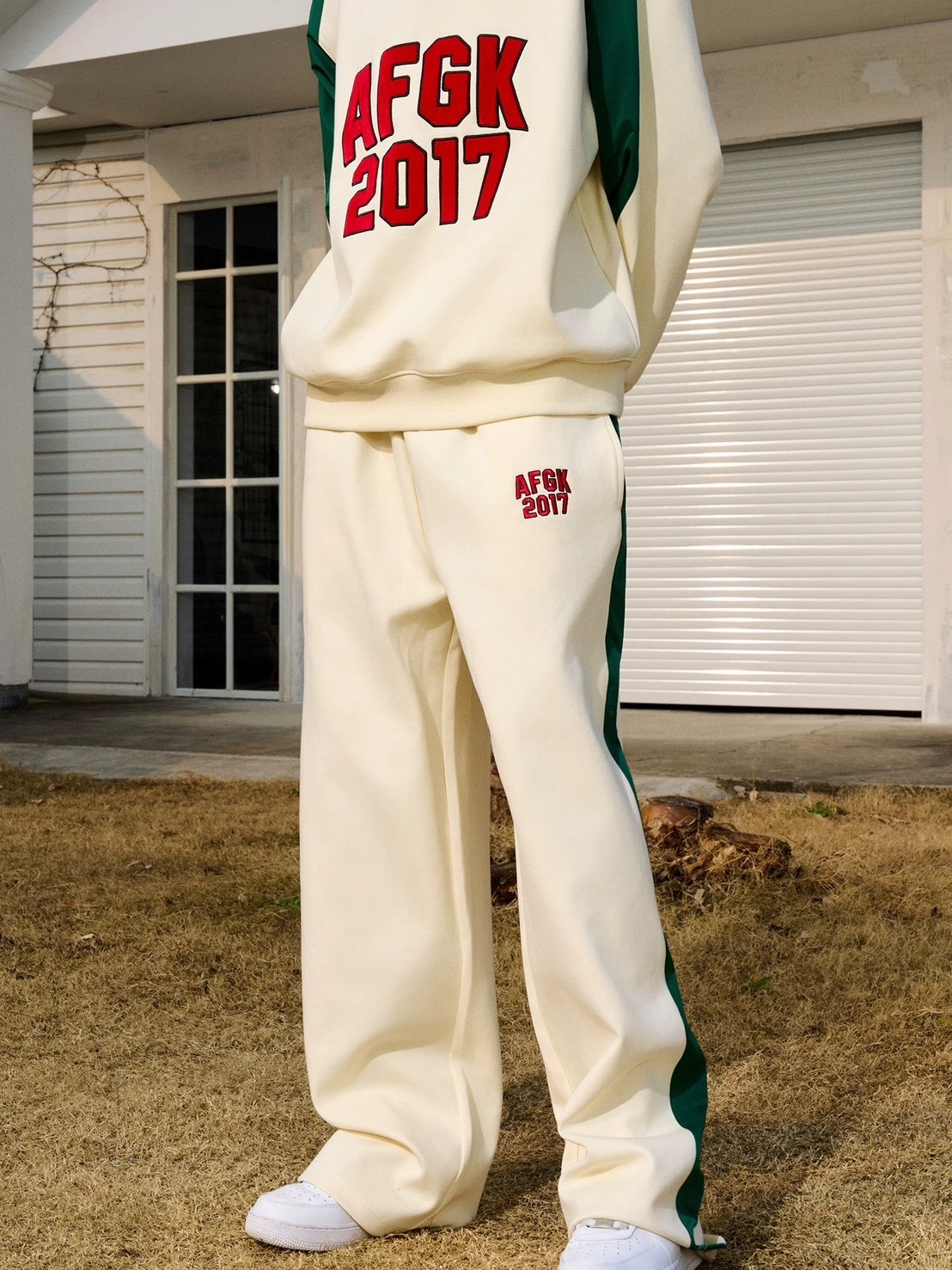 AFGK stand collar patchwork suit pants/tops A FEW GOOD KIDS