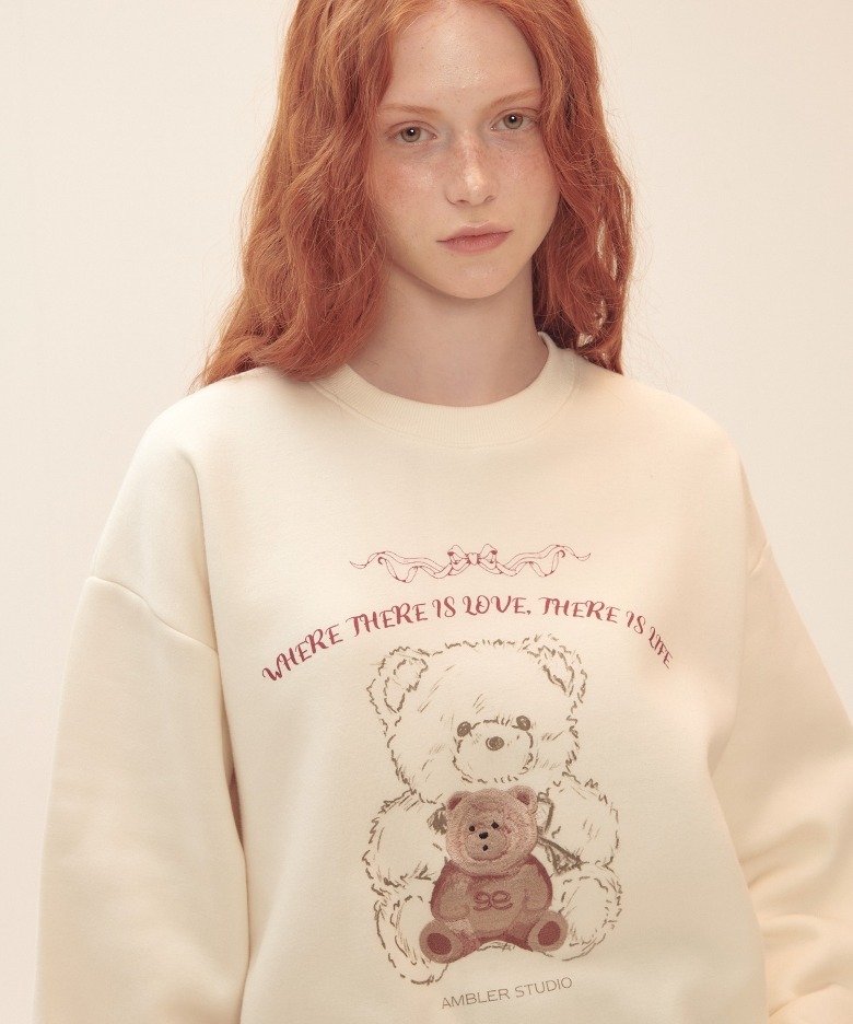 預訂｜AMBLER LOVE LIFE BEAR Sweatshirt (2 Color)