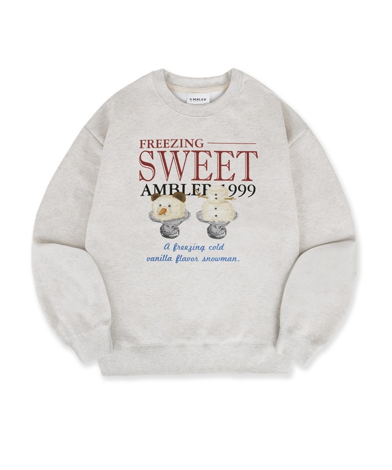 預訂｜AMBLER VANILLA FLAVOR SNOWMAN Sweatshirt (2 Color)