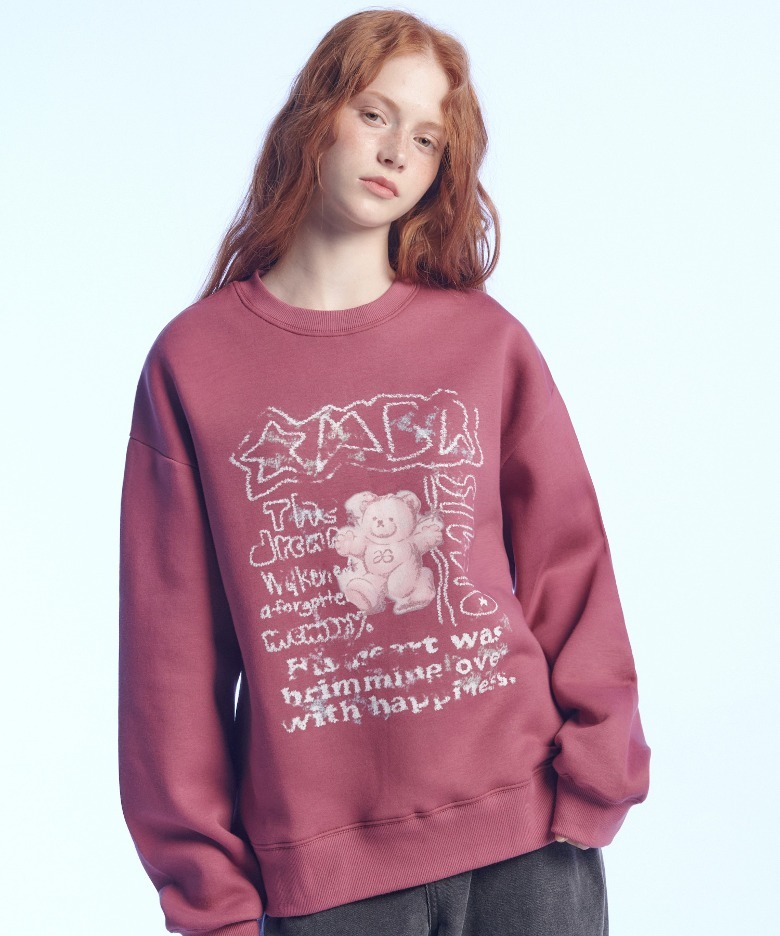 預訂｜AMBLER VINTAGE BLUE BEAR Sweatshirt (2 Color)