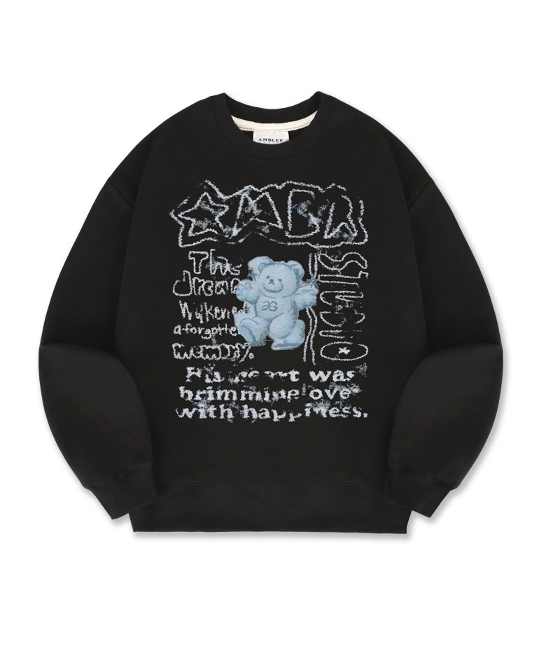 預訂｜AMBLER VINTAGE BLUE BEAR Sweatshirt (2 Color)