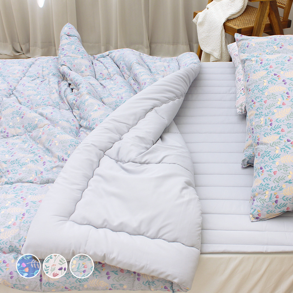 韓國棉被 鬱金香花園 聚脂纖維Polyester(四季被)