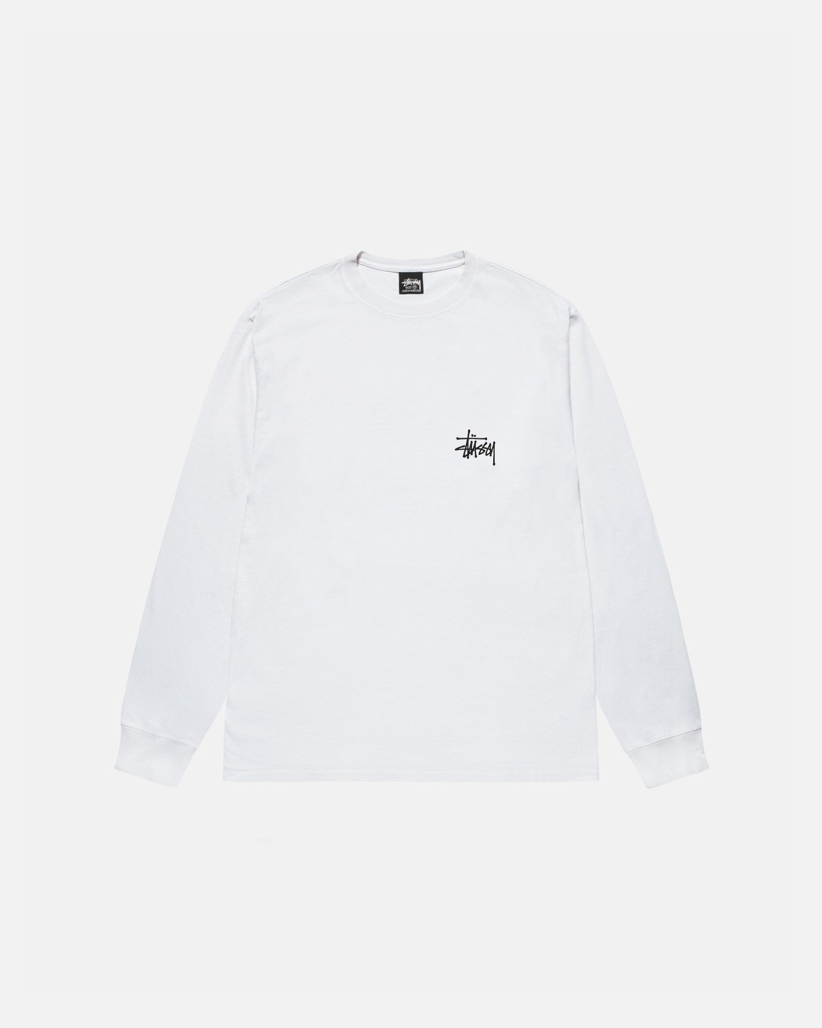 STUSSY BASIC STÜSSY LS TEE WHITE